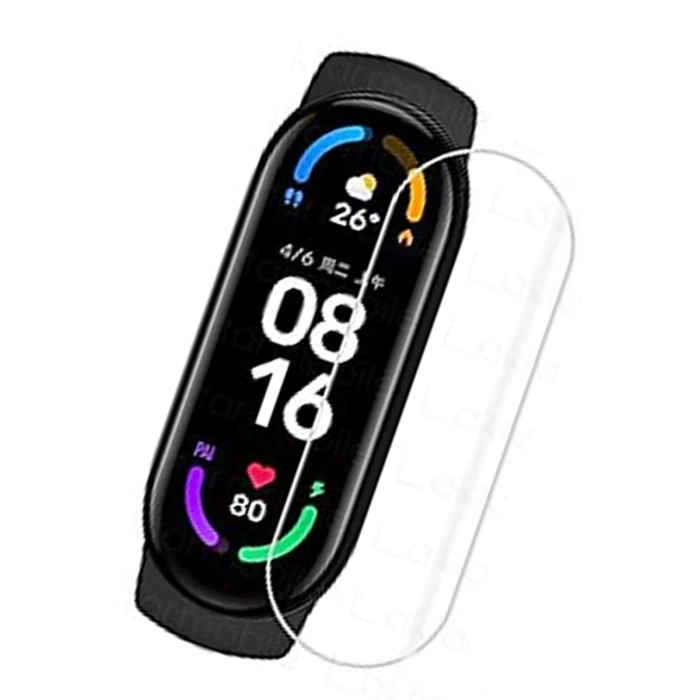 Newface Xiaomi Mi Band 6 Polymer Nano Ekran Koruyucu - Şeffaf