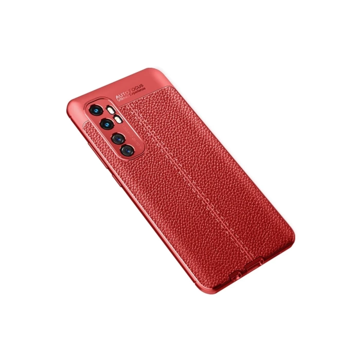 Newface Xiaomi Mi Note 10 Lite Kılıf Auto Focus Kapak - Kırmızı