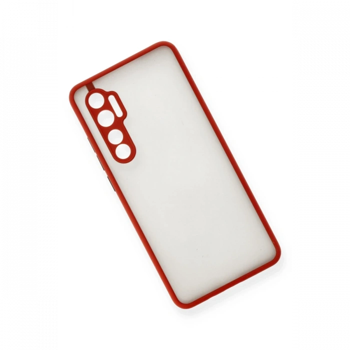 Newface Xiaomi Mi Note 10 Lite Kılıf Montreal Silikon Kapak - Kırmızı