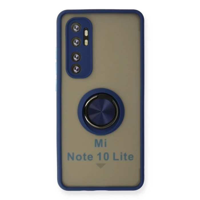 Newface Xiaomi Mi Note 10 Lite Kılıf Montreal Yüzüklü Silikon Kapak