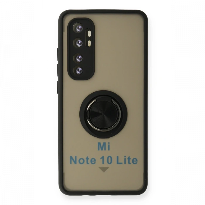 Newface Xiaomi Mi Note 10 Lite Kılıf Montreal Yüzüklü Silikon Kapak