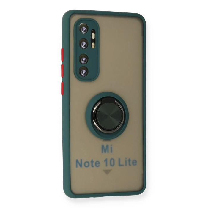 Newface Xiaomi Mi Note 10 Lite Kılıf Montreal Yüzüklü Silikon Kapak