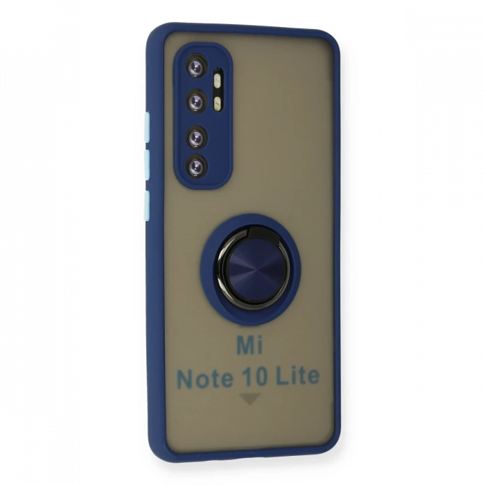 Newface Xiaomi Mi Note 10 Lite Kılıf Montreal Yüzüklü Silikon Kapak