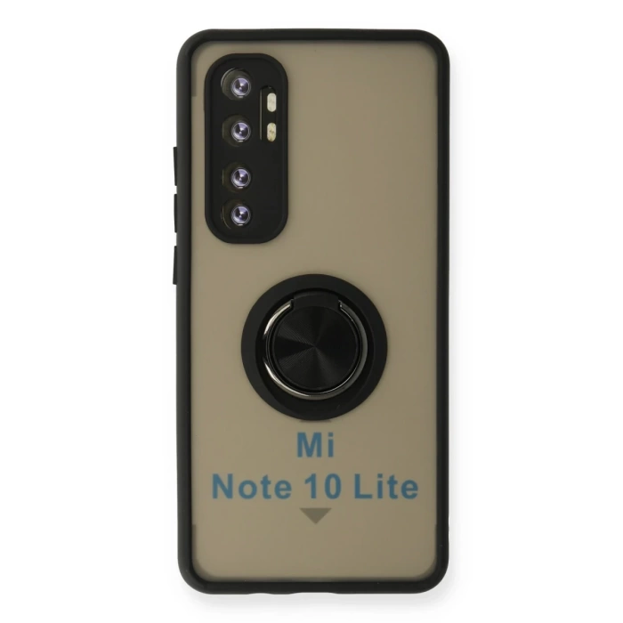 Newface Xiaomi Mi Note 10 Lite Kılıf Montreal Yüzüklü Silikon Kapak