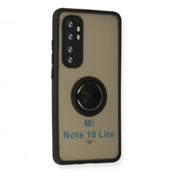 Newface Xiaomi Mi Note 10 Lite Kılıf Montreal Yüzüklü Silikon Kapak