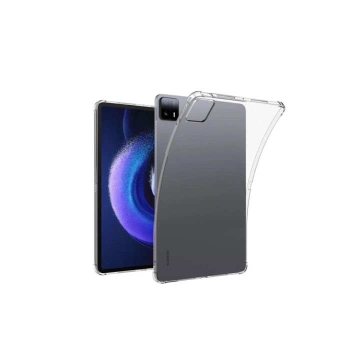 Newface Xiaomi Pad 6 Kılıf Anti Şeffaf Tablet Silikon - Şeffaf