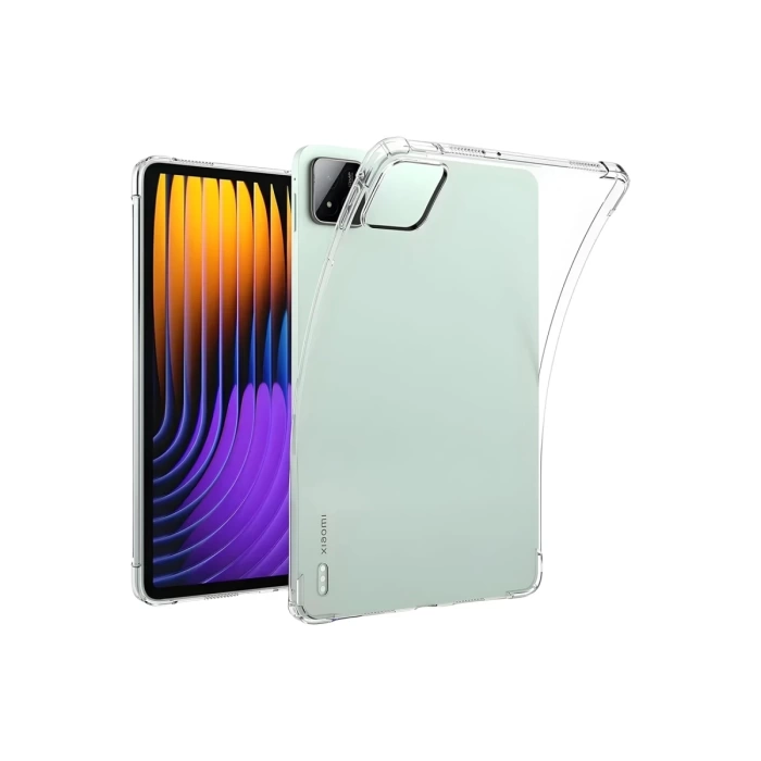 Newface Xiaomi Pad 7 Pro Kılıf Anti Şeffaf Tablet Silikon - Şeffaf