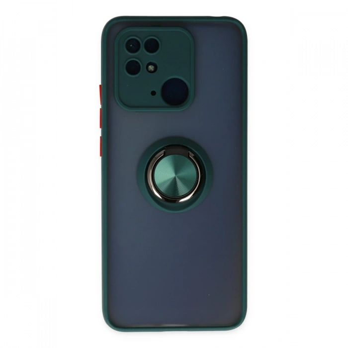 Newface Xiaomi Poco C40 Kılıf Montreal Yüzüklü Silikon Kapak