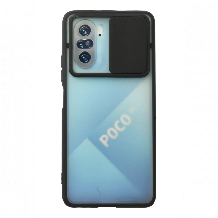 Newface Xiaomi Poco F3 Kılıf Palm Buzlu Kamera Sürgülü Silikon