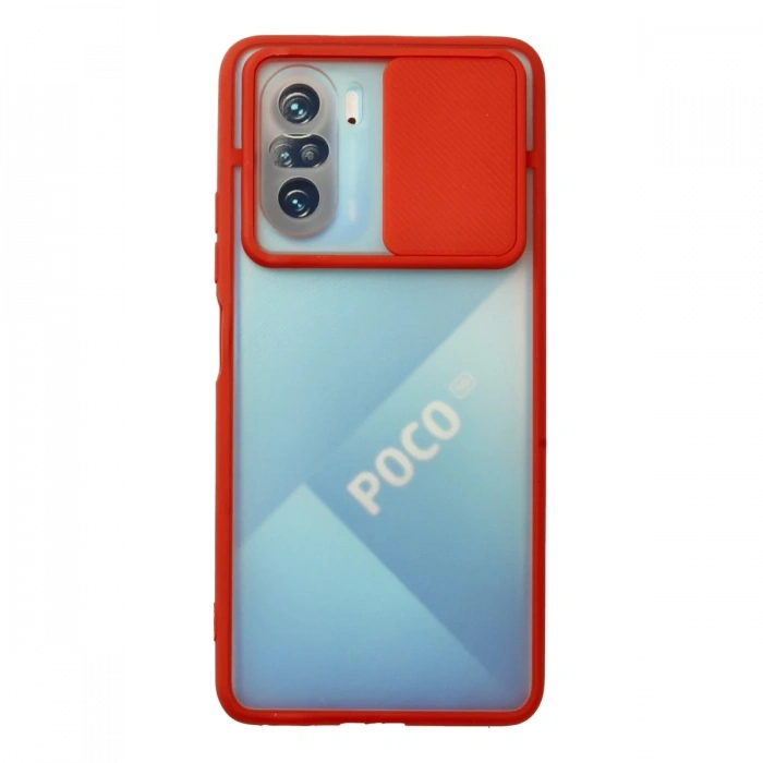 Newface Xiaomi Poco F3 Kılıf Palm Buzlu Kamera Sürgülü Silikon