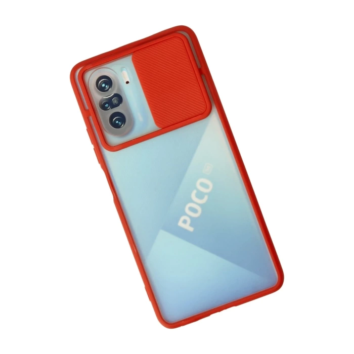 Newface Xiaomi Poco F3 Kılıf Palm Buzlu Kamera Sürgülü Silikon