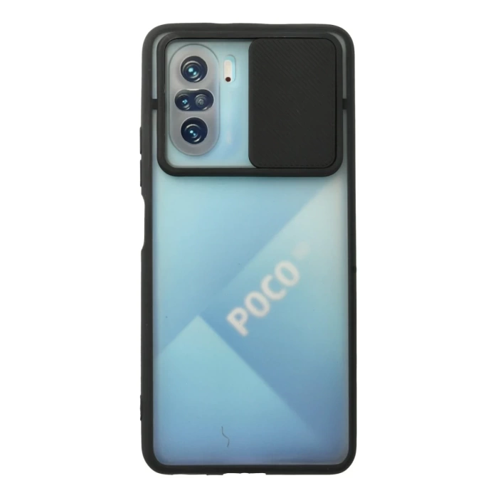 Newface Xiaomi Poco F3 Kılıf Palm Buzlu Kamera Sürgülü Silikon
