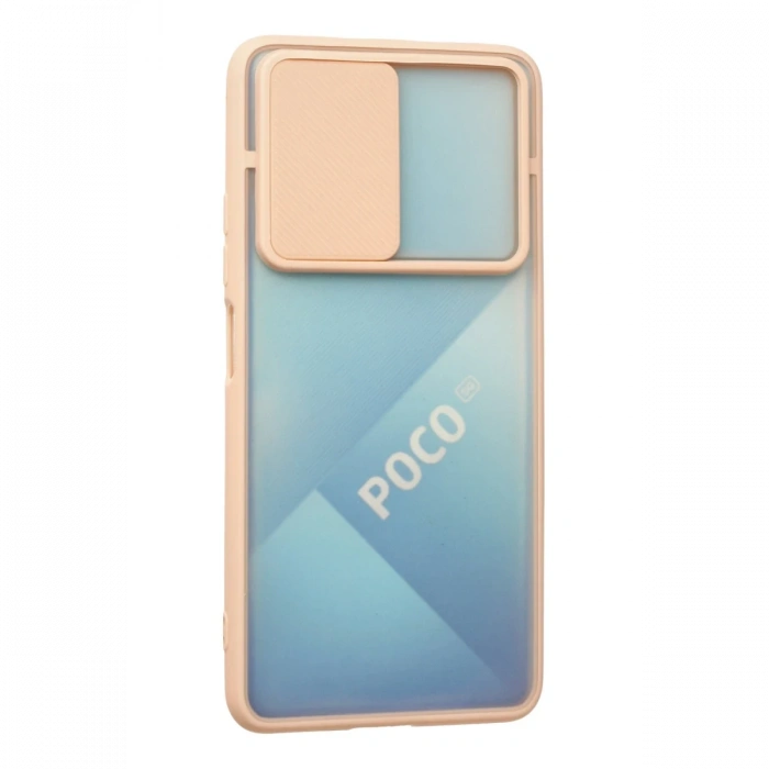 Newface Xiaomi Poco F3 Kılıf Palm Buzlu Kamera Sürgülü Silikon