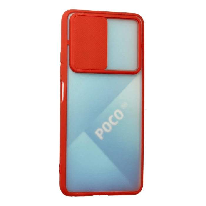 Newface Xiaomi Poco F3 Kılıf Palm Buzlu Kamera Sürgülü Silikon