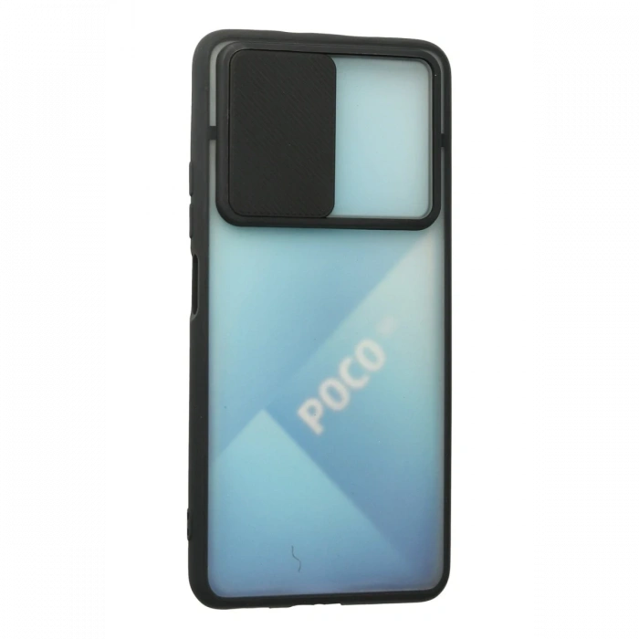 Newface Xiaomi Poco F3 Kılıf Palm Buzlu Kamera Sürgülü Silikon