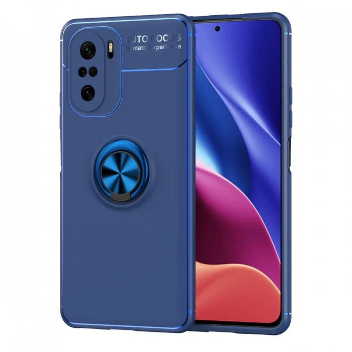 Newface Xiaomi Poco F3 Kılıf Range Yüzüklü Silikon