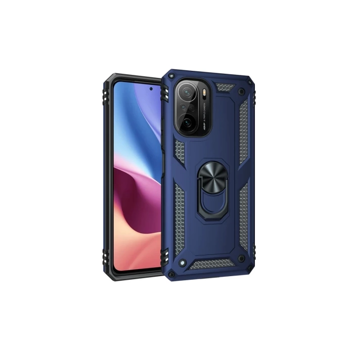 Newface Xiaomi Poco F3 Kılıf Sofya Yüzüklü Silikon Kapak
