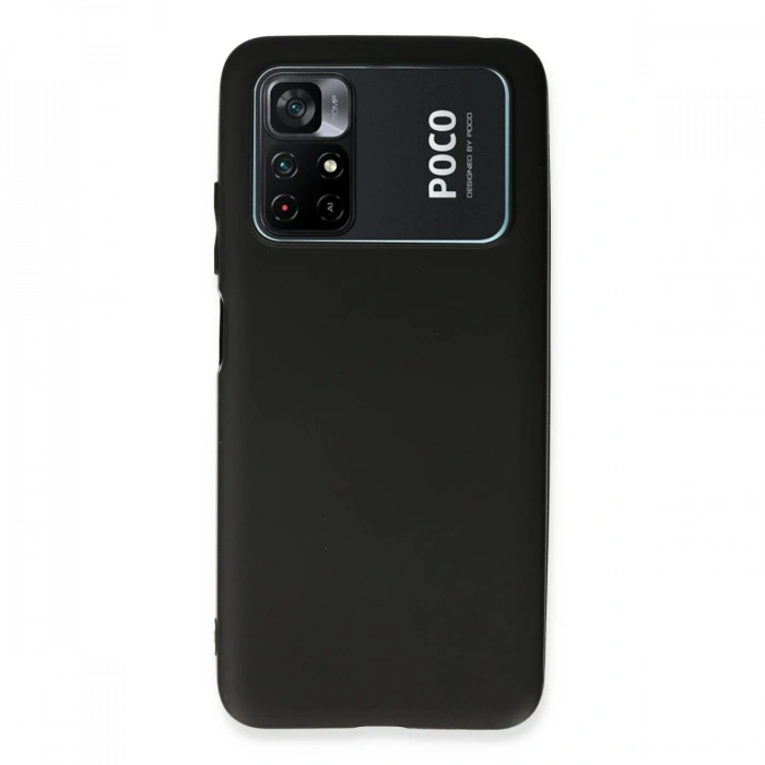 Newface Xiaomi Poco M4 Pro 4G Kılıf First Silikon - Siyah