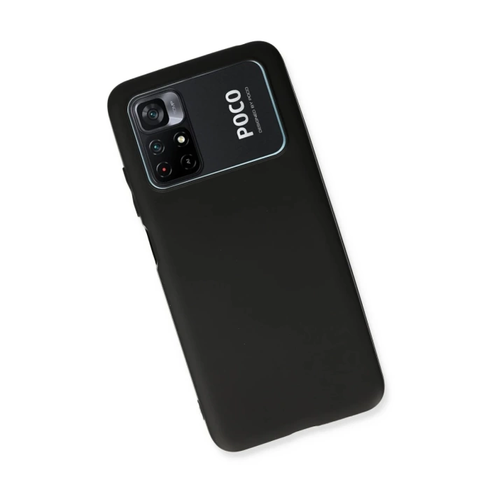 Newface Xiaomi Poco M4 Pro 4G Kılıf First Silikon - Siyah