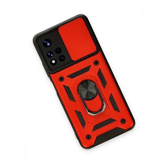 Newface Xiaomi Poco M4 Pro 5G Kılıf Pars Lens Yüzüklü Silikon