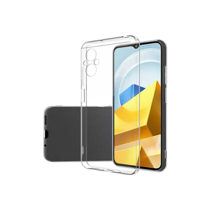 Newface Xiaomi Poco M5 Kılıf Lüx Şeffaf Silikon