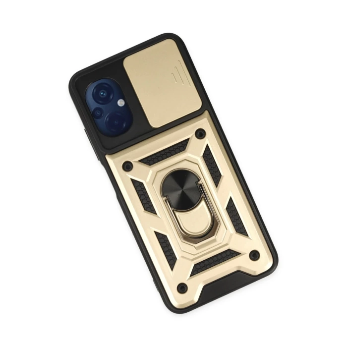 Newface Xiaomi Poco M5 Kılıf Pars Lens Yüzüklü Silikon