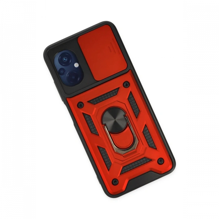 Newface Xiaomi Poco M5 Kılıf Pars Lens Yüzüklü Silikon