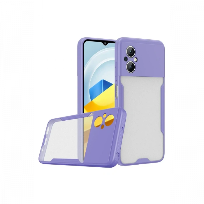 Newface Xiaomi Poco M5 Kılıf Platin Silikon
