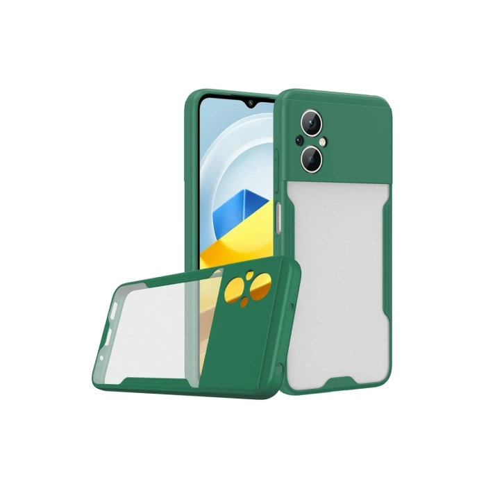 Newface Xiaomi Poco M5 Kılıf Platin Silikon