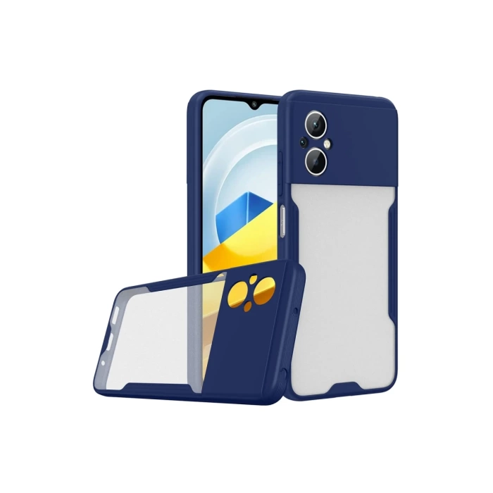 Newface Xiaomi Poco M5 Kılıf Platin Silikon
