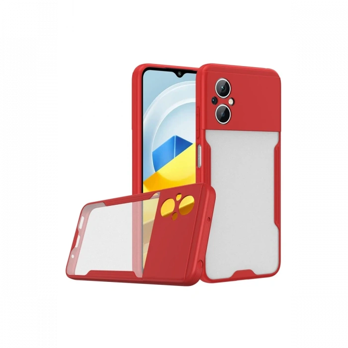 Newface Xiaomi Poco M5 Kılıf Platin Silikon