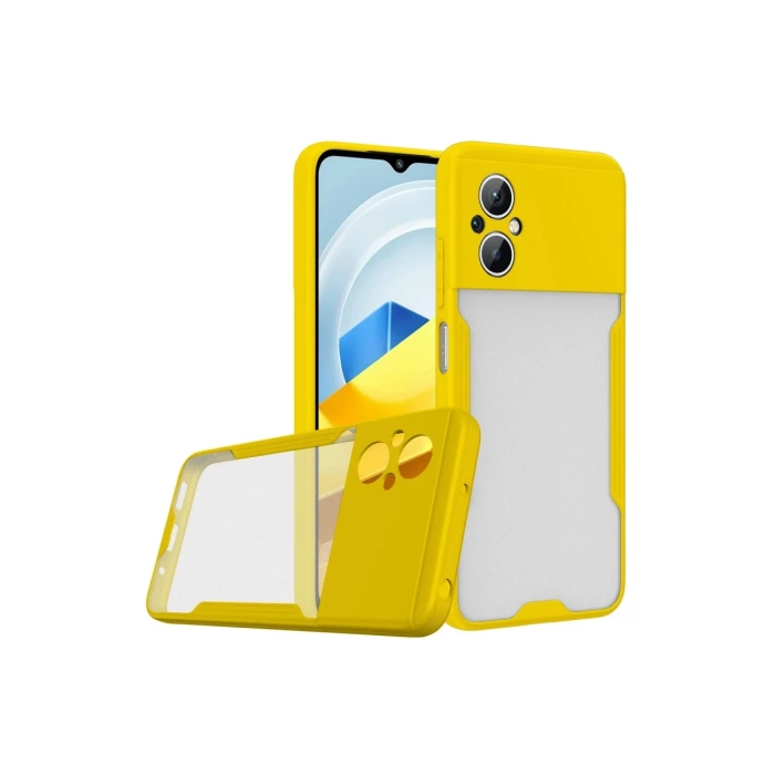Newface Xiaomi Poco M5 Kılıf Platin Silikon