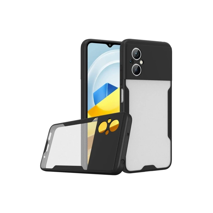 Newface Xiaomi Poco M5 Kılıf Platin Silikon