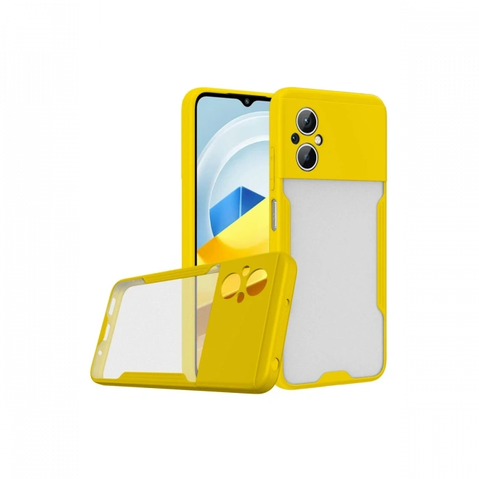 Newface Xiaomi Poco M5 Kılıf Platin Silikon