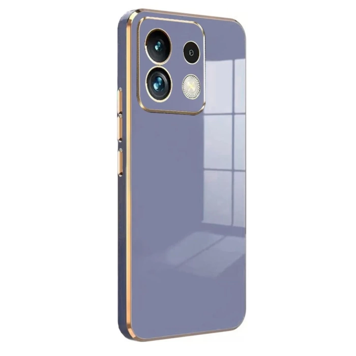 Newface Xiaomi Poco M6 Pro 4G Kılıf Volet Silikon - Mavi