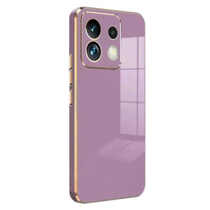Newface Xiaomi Poco M6 Pro 4G Kılıf Volet Silikon - Mor