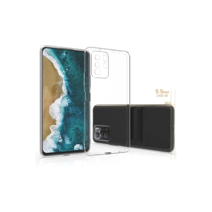 Newface Xiaomi Poco X3 GT Kılıf Lüx Şeffaf Silikon