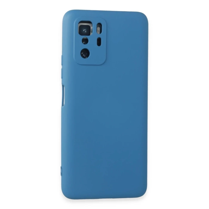 Newface Xiaomi Poco X3 GT Kılıf Nano içi Kadife Silikon - Mavi