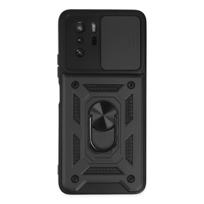 Newface Xiaomi Poco X3 GT Kılıf Pars Lens Yüzüklü Silikon