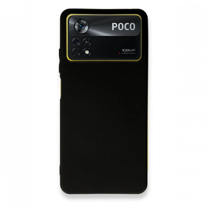 Newface Xiaomi Poco X4 Pro 5G Kılıf First Silikon - Siyah