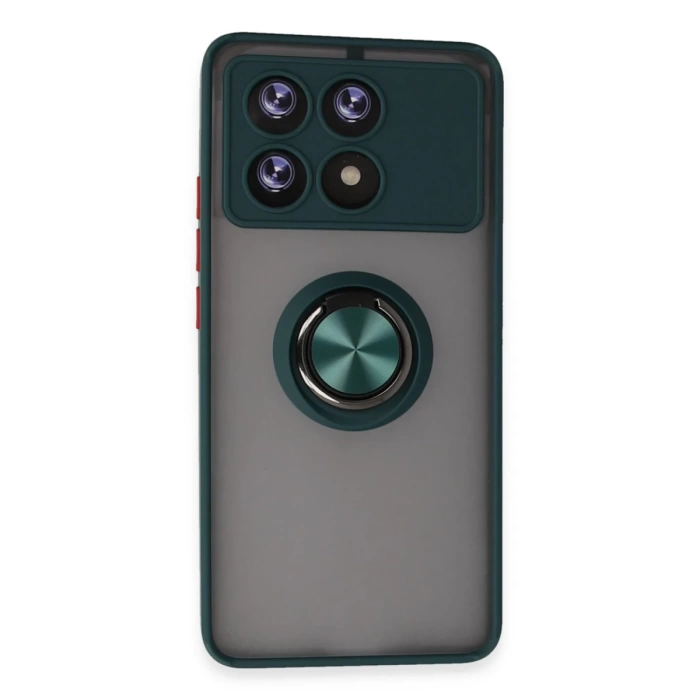 Newface Xiaomi Poco X6 Pro Kılıf Montreal Yüzüklü Silikon Kapak