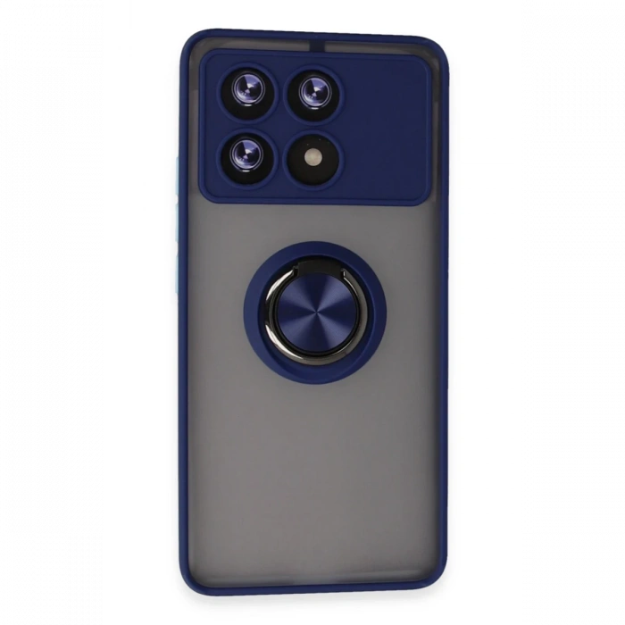 Newface Xiaomi Poco X6 Pro Kılıf Montreal Yüzüklü Silikon Kapak