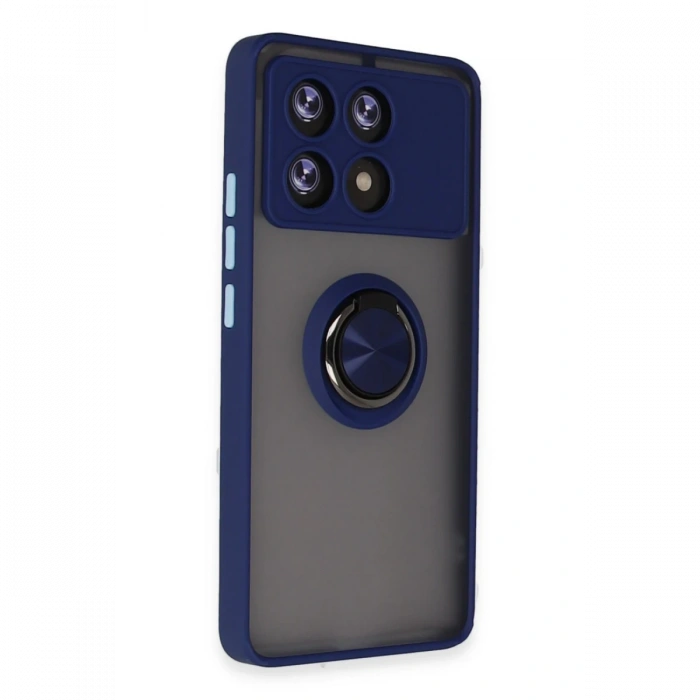Newface Xiaomi Poco X6 Pro Kılıf Montreal Yüzüklü Silikon Kapak