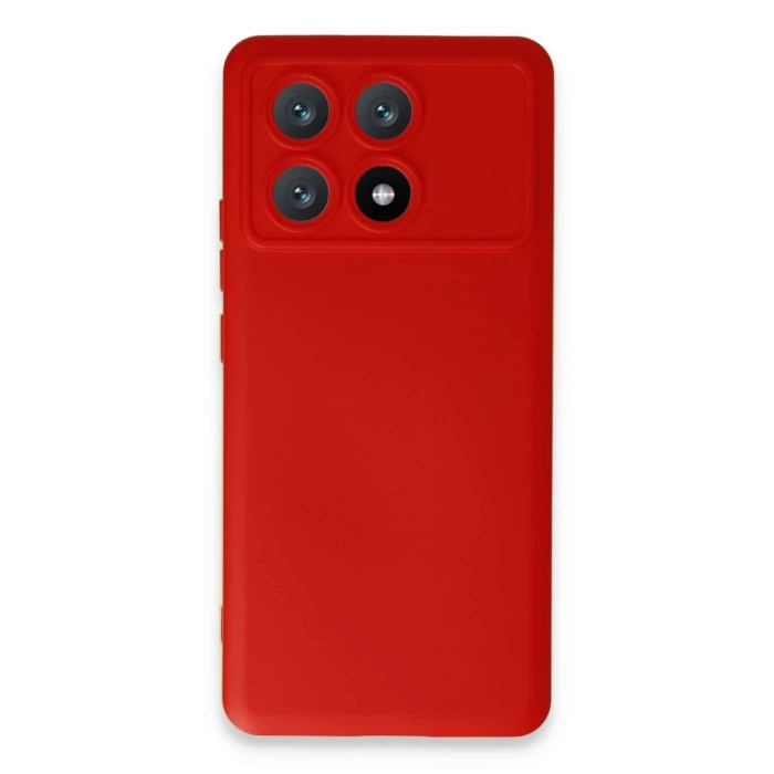 Newface Xiaomi Poco X6 Pro Kılıf Nano içi Kadife Silikon - Kırmızı