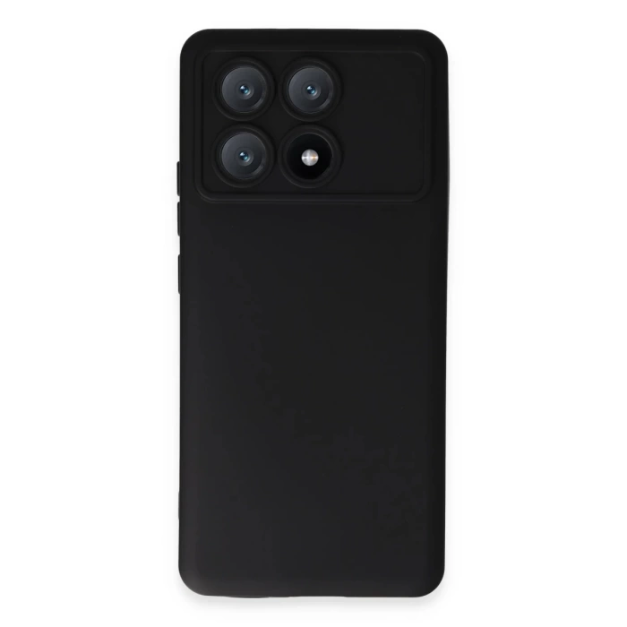 Newface Xiaomi Poco X6 Pro Kılıf Nano içi Kadife Silikon - Siyah