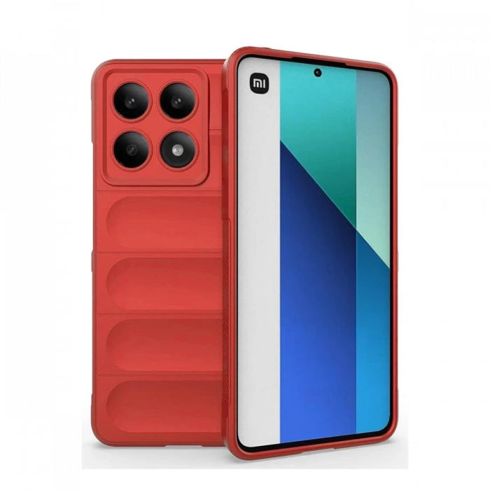 Newface Xiaomi Poco X6 Pro Kılıf Optimum Silikon - Kırmızı