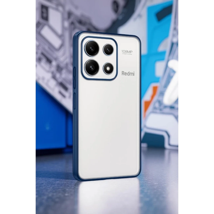 Newface Xiaomi Poco X6 Pro Kılıf Razer Lensli Silikon - Açık Mavi