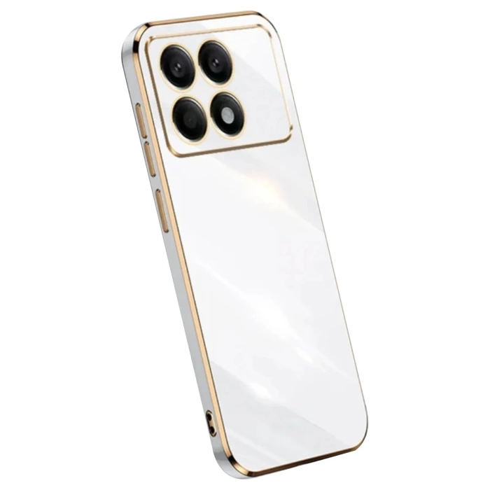 Newface Xiaomi Poco X6 Pro Kılıf Volet Silikon - Beyaz
