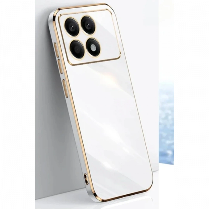 Newface Xiaomi Poco X6 Pro Kılıf Volet Silikon - Beyaz