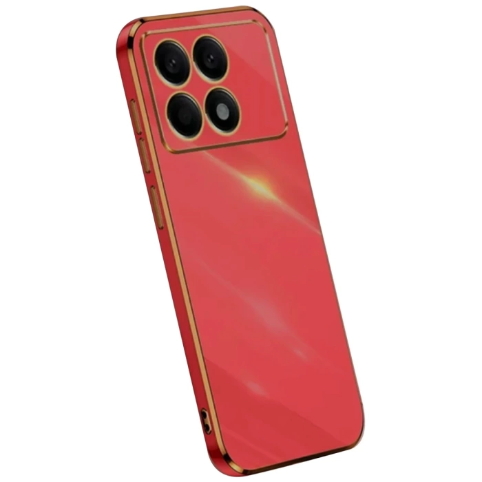 Newface Xiaomi Poco X6 Pro Kılıf Volet Silikon - Kırmızı